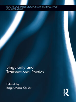 cover image of Singularity and Transnational Poetics